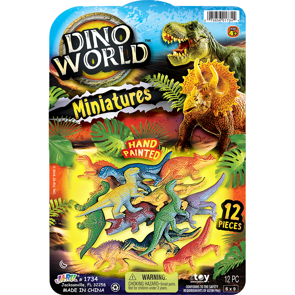 slide 1 of 1, Ja-Ru Dino World Miniatures 12 Pack, 1 ct