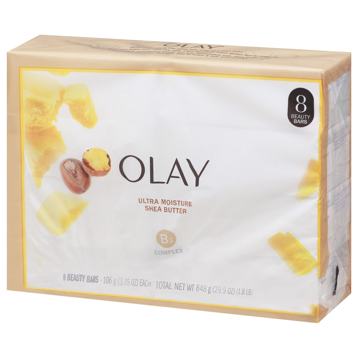 slide 4 of 14, Olay Moisture Outlast Ultra Moisture Shea Butter Beauty Bar, 8 ct; 3.75 oz