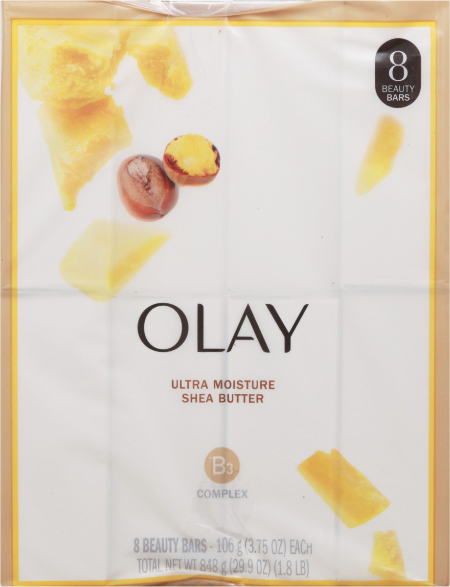 slide 6 of 14, Olay Moisture Outlast Ultra Moisture Shea Butter Beauty Bar, 8 ct; 3.75 oz