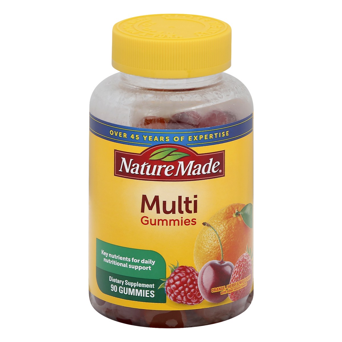 slide 1 of 8, Nature Made Multivitamin Gummies, Dietary Supplement for Daily Nutritional Support, 90 Gummy Vitamins and Minerals, 45 Day Supply, 90 ct