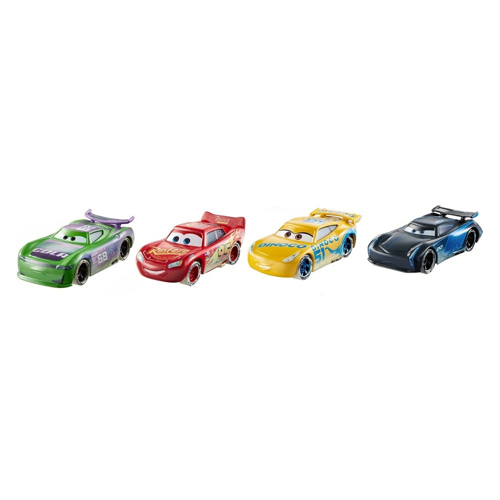 slide 2 of 4, Disney Pixar Cars Fireball Beach Racers Beach Racing, 4 ct