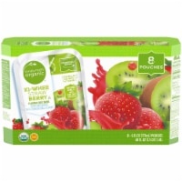 slide 1 of 1, Simple Truth Organic Ki-Whee Strawberry Flavored Juice Pouches, 8 ct; 6 fl oz