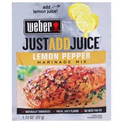 Weber Just Add Juice Lemon Pepper Marinade Mix 1.12 oz