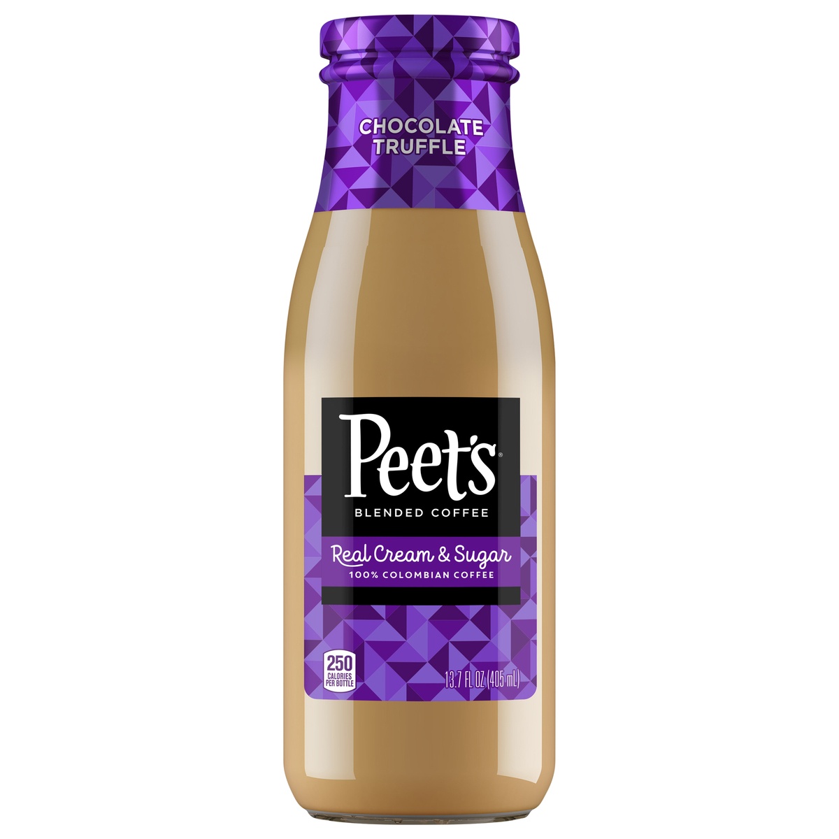 slide 1 of 1, Peet's Chocolate Truffle Blended Iced Coffee, 13.7 fl oz glass bottle, 13.7 fl oz