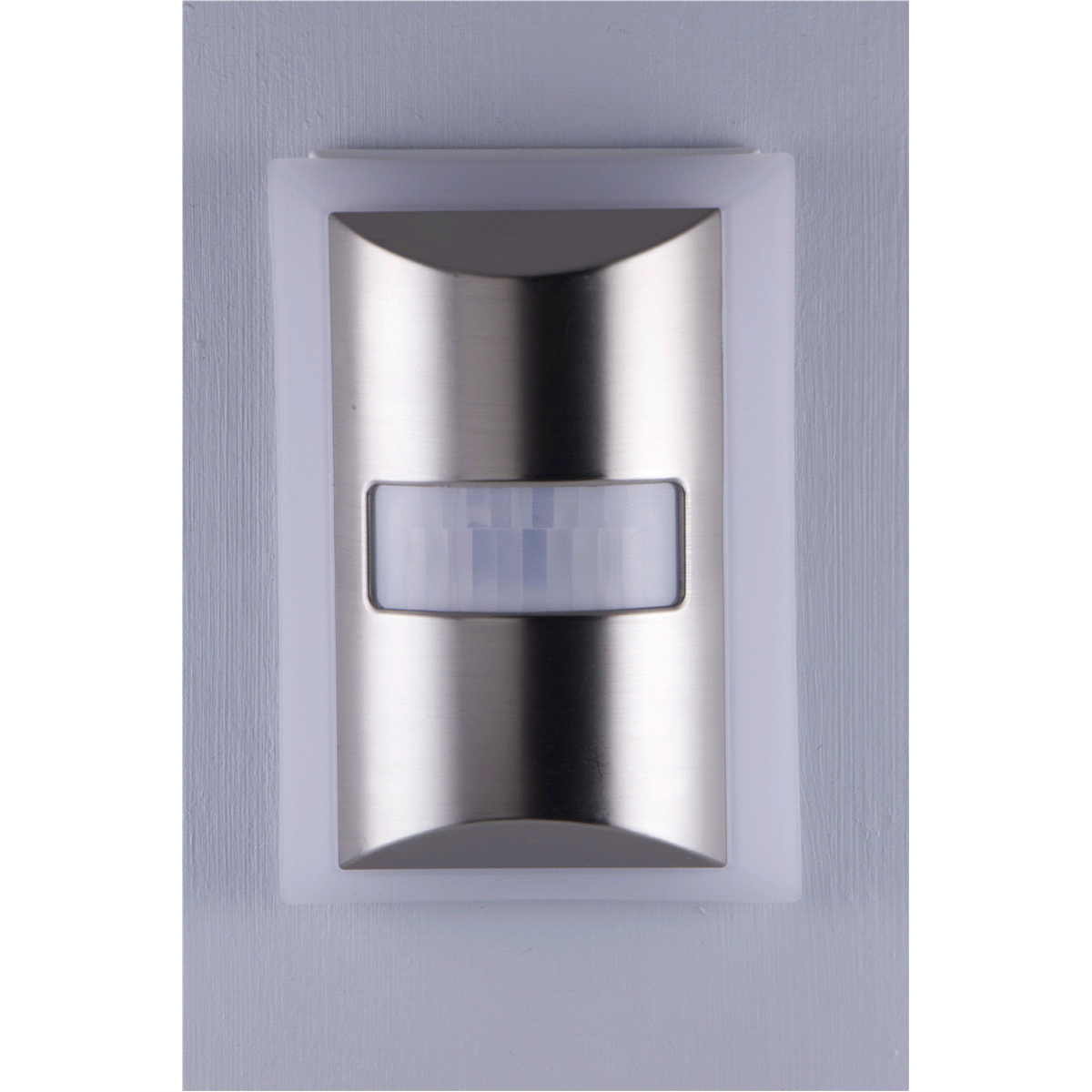 slide 3 of 7, GE LED Amber SleepLite, Plug-In Motion-Activated, Brushed Nickel, 40449, 1 ct