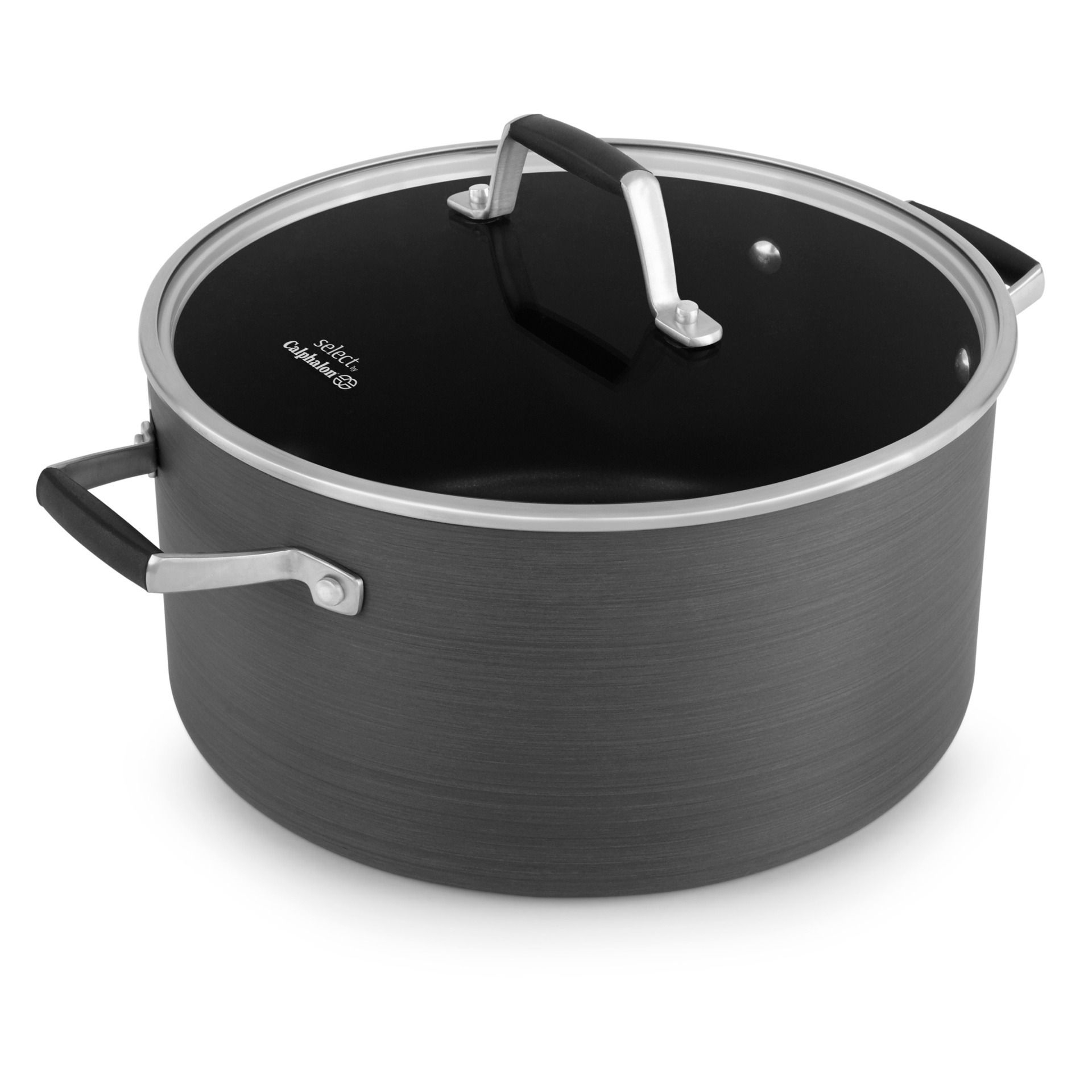 slide 1 of 3, Select by Calphalon 7qt Hard-Anodized Non-Stick Dutch Oven with Cover, 7 qt