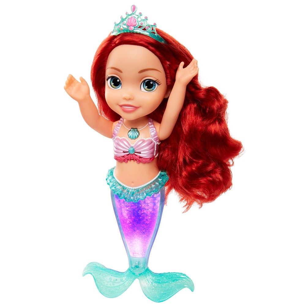 slide 2 of 7, Disney Princess Sing & Sparkle Ariel Bath Doll, 1 ct