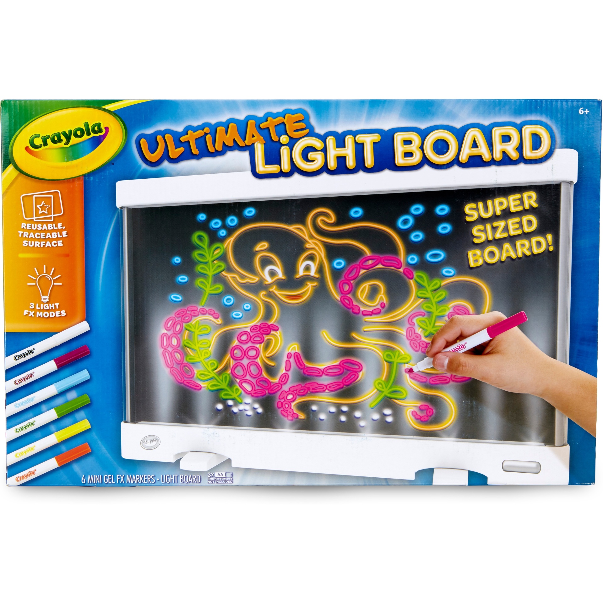 slide 1 of 7, Crayola 11.5" x 18" Ultimate Light Board, 1 ct