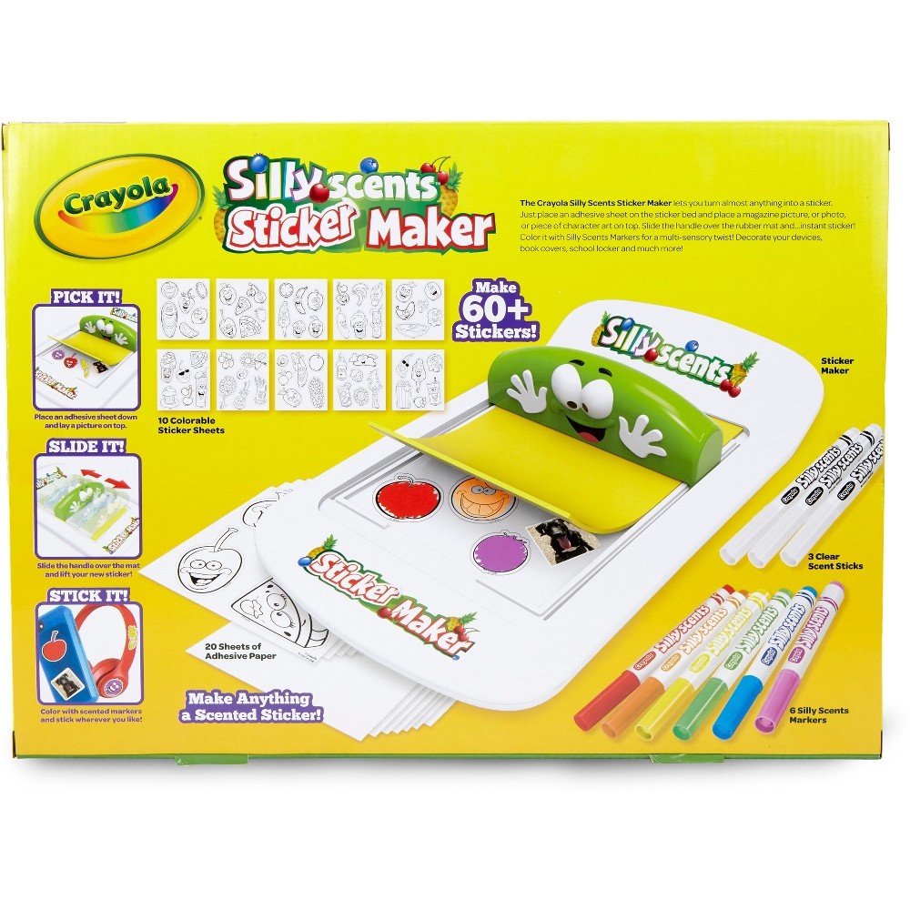 slide 2 of 8, Crayola Silly Scents Sticker Maker, 36 ct