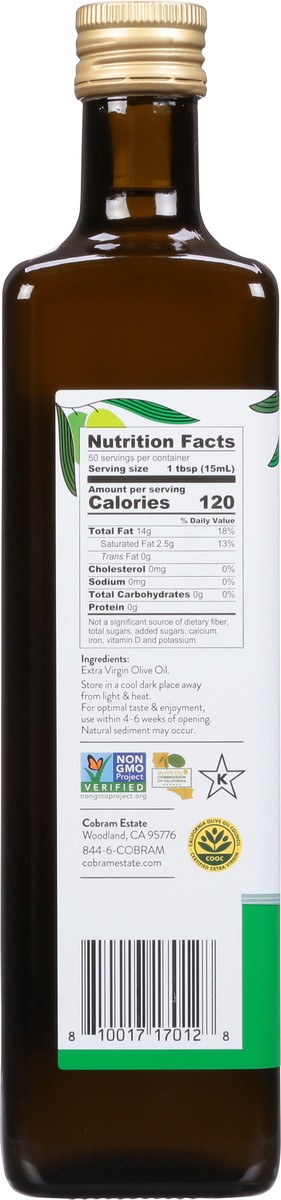 slide 4 of 9, Cobram Estate Extra Virgin California Classic Flavor Olive Oil 25.4 fl oz, 750 ml