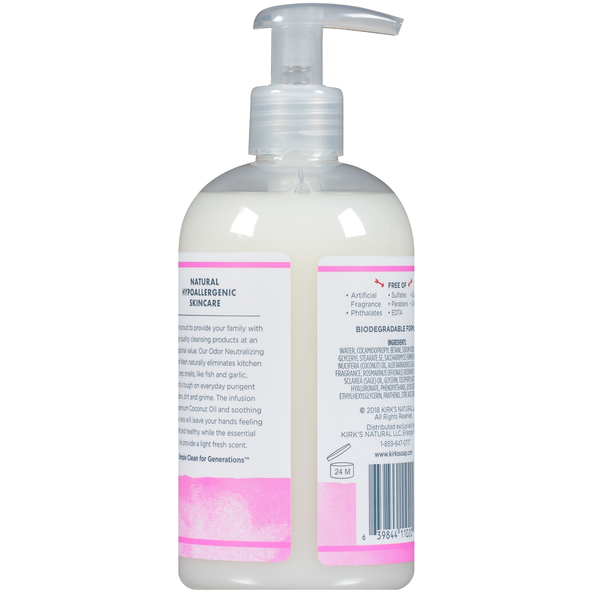 slide 5 of 5, Kirk's Rosemary & Sage Odor Neutralizing Hand Wash 12 fl oz, 12 fl oz