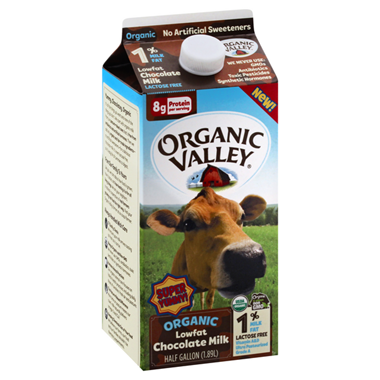 slide 1 of 1, Organic Valley Organic Lowfat Chocolate Milk, Lactose Free, 64 oz