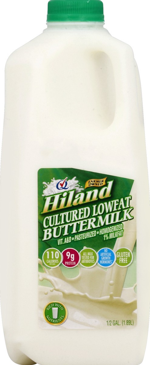 slide 3 of 6, Hiland Dairy Buttermilk 0.5 gl, 1/2 gal