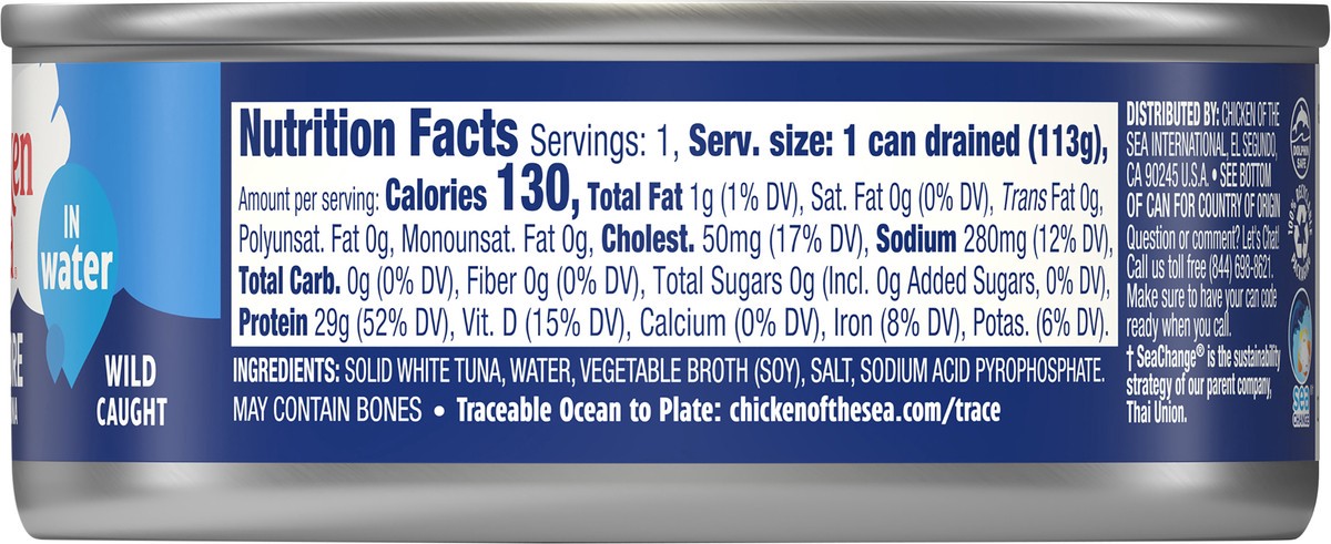 slide 3 of 5, Chicken of the Sea Solid White Premium Albacore Tuna in Water 5 oz, 5 oz