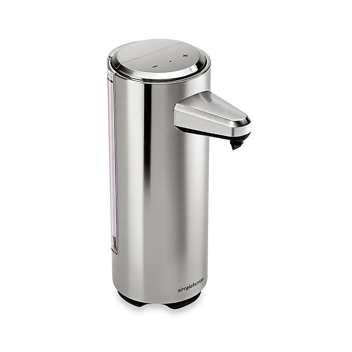 slide 1 of 3, simplehuman Rechargeable Bath Sensor Pump - Brushed Nickel, 1 ct