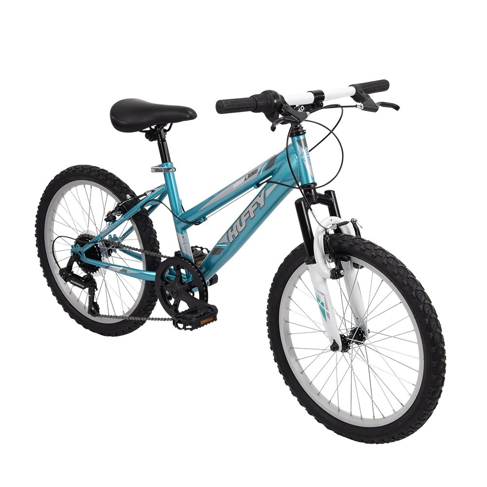 slide 1 of 1, Huffy Highland 20" Girls' Mountain Bike - Aqua Blue/White, 1 ct