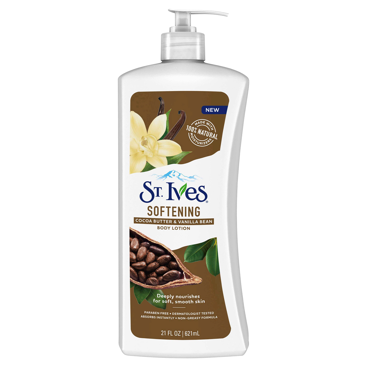 slide 5 of 5, St. Ives Cocoa Butter And Vanilla Bean Hand And Body Lotion, 21 oz