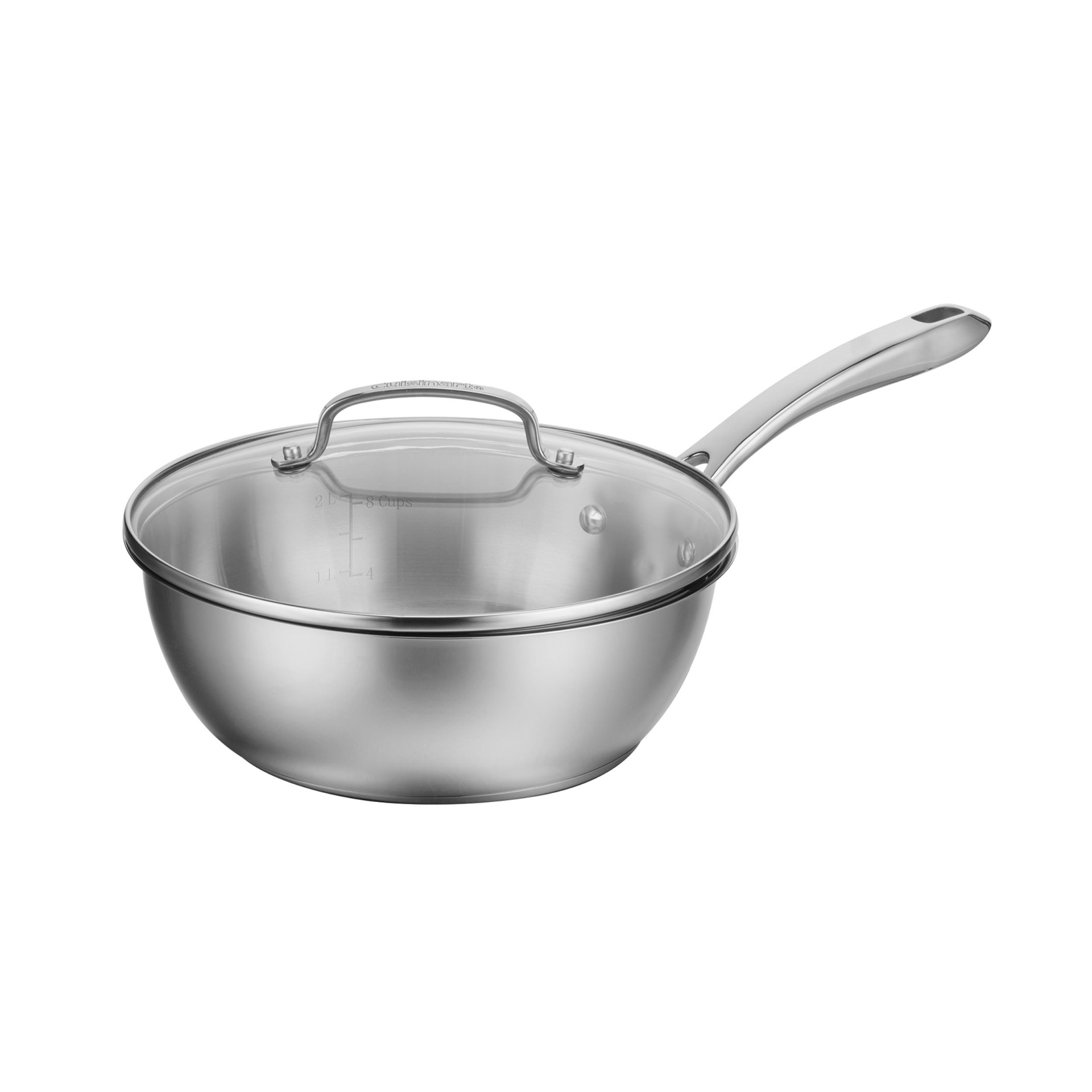 slide 1 of 4, Cuisinart Stainless Steel Chef's Pan with Cover - 8335-24, 3 qt