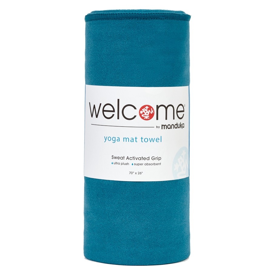 slide 1 of 5, Manduka Welcome Yoga Mat Towel - Maldive, 1 ct