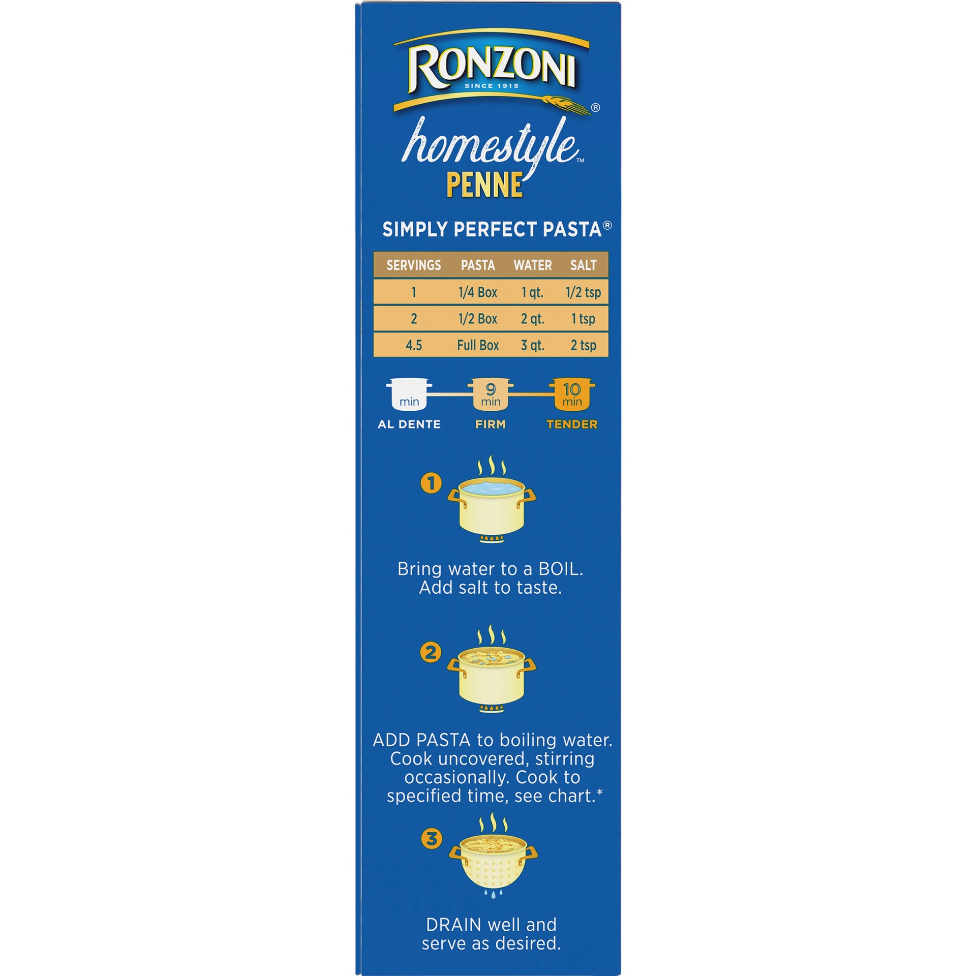 slide 4 of 8, Ronzoni Homestyle Penne, 8.8 oz