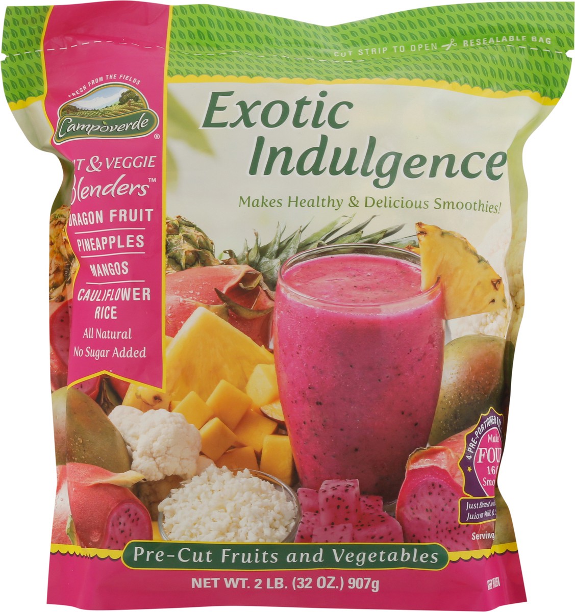 slide 4 of 13, Campoverde Fruits and Vegetables, Pre-Cut, Exotic Indulgence, 2 lb