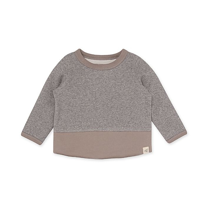 slide 1 of 2, Burt's Bees Baby Thermal Colorblocked Tee, 1 ct