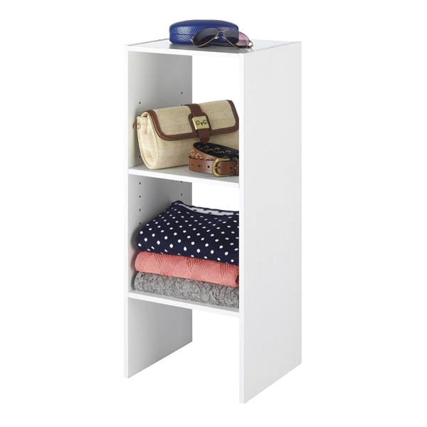 slide 1 of 1, Whitmor Vertical Shelf Stacker - White, 1 ct