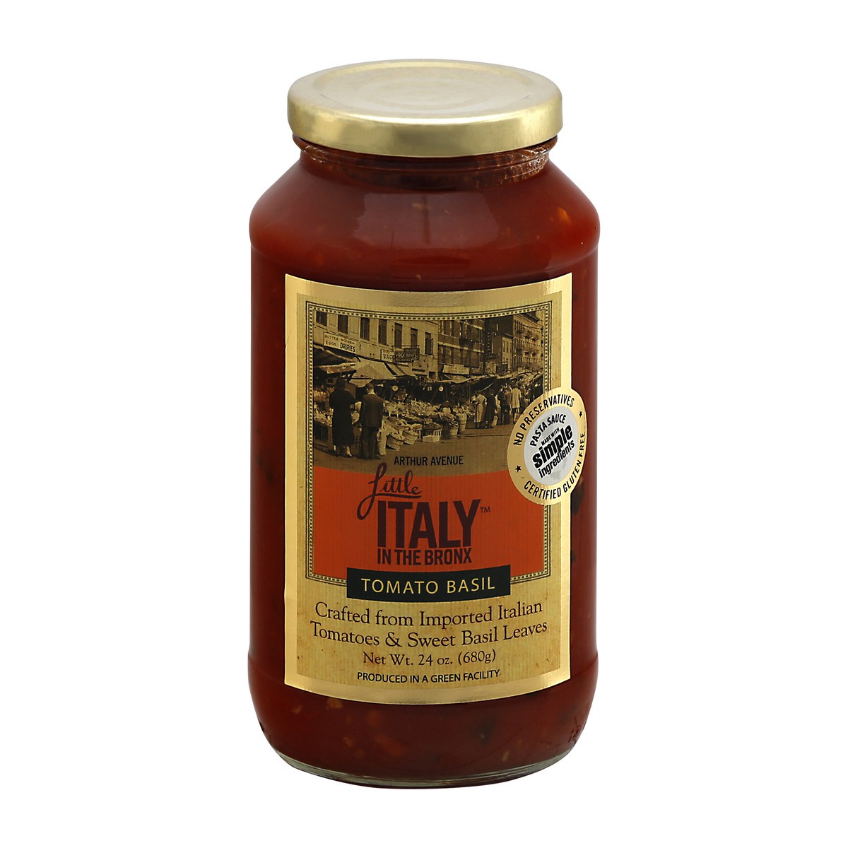 slide 6 of 9, Little Italy in the Bronx Pasta Sauce, Tomato Basil - 24 oz, 24 oz