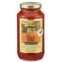 Little Italy in the Bronx Pasta Sauce, Tomato Basil - 24 oz