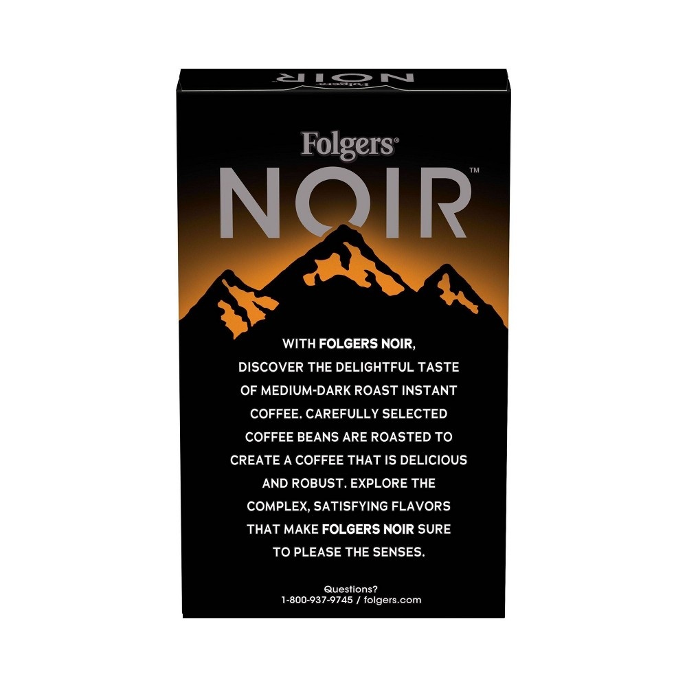 slide 4 of 5, Folgers Noir Golden Dusk Medium Dark Roast Instant Coffee Packets, 6 ct