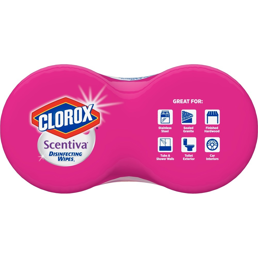 slide 9 of 11, Clorox Scentiva Tuscan Lavender Jasmine Scented Disinfecting Wipes, 2 ct