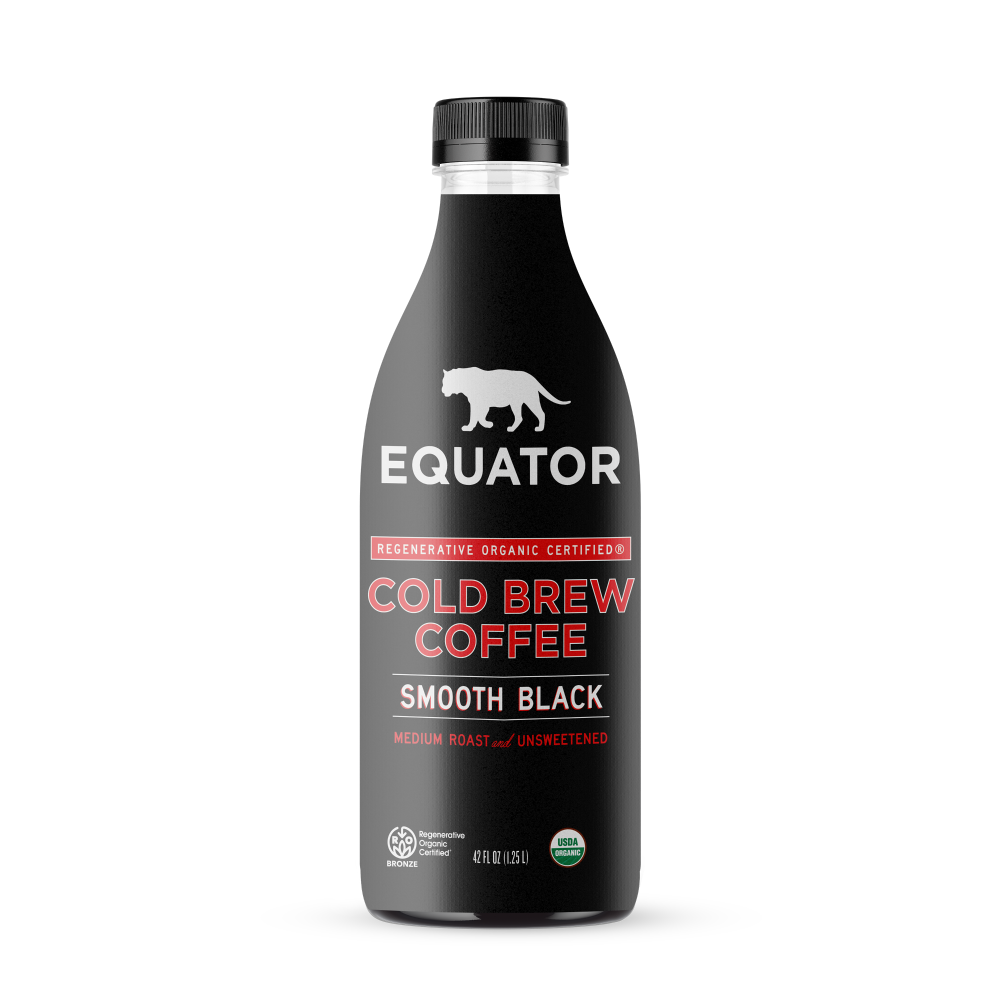 slide 1 of 1, Equator Smooth Black Multi Serve Regenerative Organic Certified® Cold Brew Coffee, 42 fl oz
