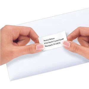 slide 8 of 9, Avery Inkjet Repositionable Address Labels, 58160, White, 750 ct; 1 in x 2 5/8 in