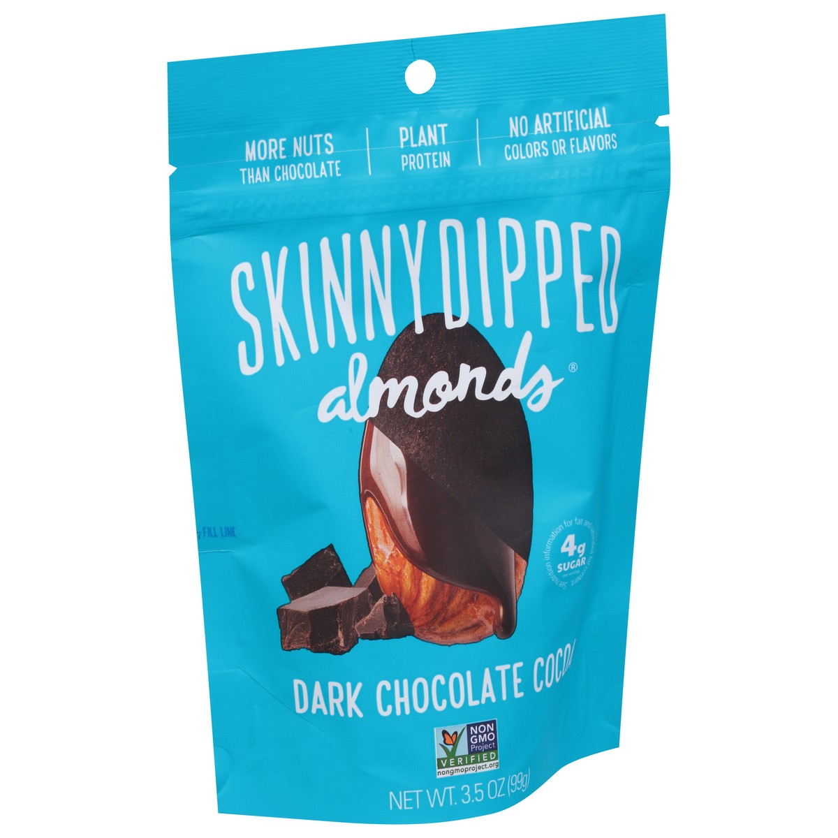 slide 3 of 13, SkinnyDipped Dark Chocolate Cocoa Almonds 3.5 oz, 3.5 oz