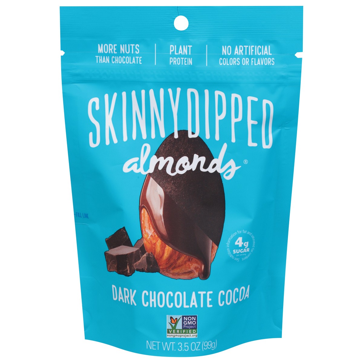slide 1 of 13, SkinnyDipped Dark Chocolate Cocoa Almonds 3.5 oz, 3.5 oz