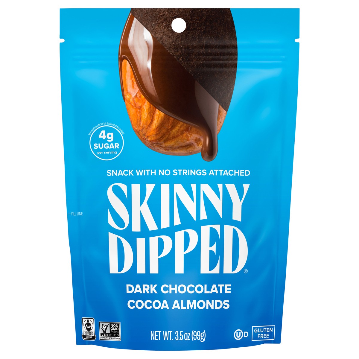 slide 1 of 13, SkinnyDipped Dark Chocolate Cocoa Almonds 3.5oz, 3.5 oz