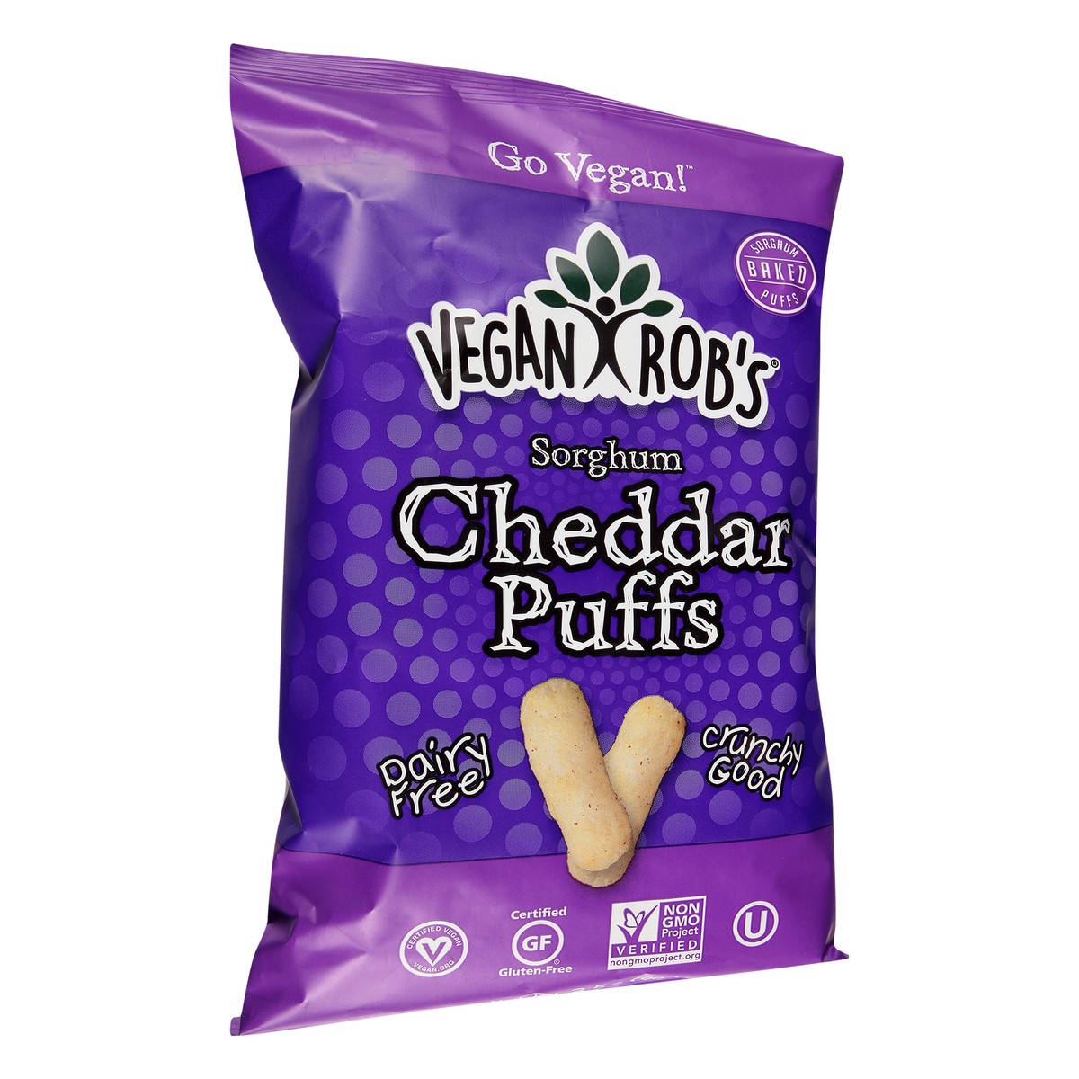 slide 6 of 11, Vegan Rob's Cheddar Sorghum Puffs 3.5 oz, 1.25 oz