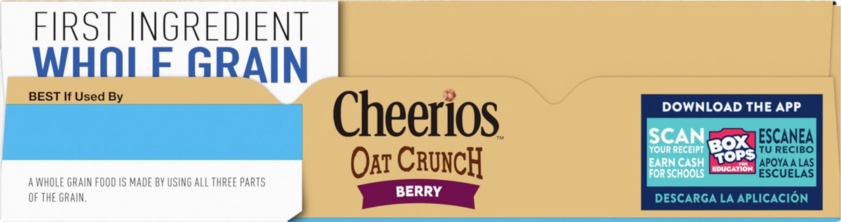 slide 5 of 8, Cheerios Oat Crunch Berry Oat Breakfast Cereal, Large Size, 18 oz, 18 oz