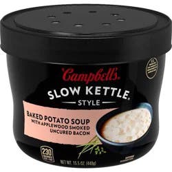 Campbell's Slow Kettle Style Baked Potato Soup, 15.5 oz Microwavable Bowl