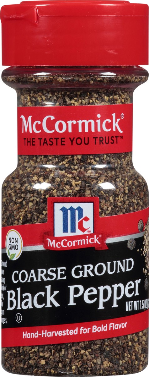 slide 7 of 7, McCormick Black Pepper - Coarse Ground, 1.5 oz