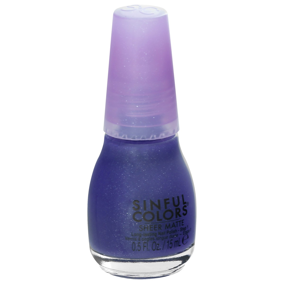 slide 8 of 9, Sinful Colors Sheer Matte Veiled in Violet 2752 Nail Polish 0.5 fl oz, 0.5 fl oz