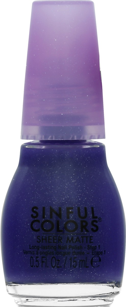 slide 7 of 9, Sinful Colors Sheer Matte Veiled in Violet 2752 Nail Polish 0.5 fl oz, 0.5 fl oz