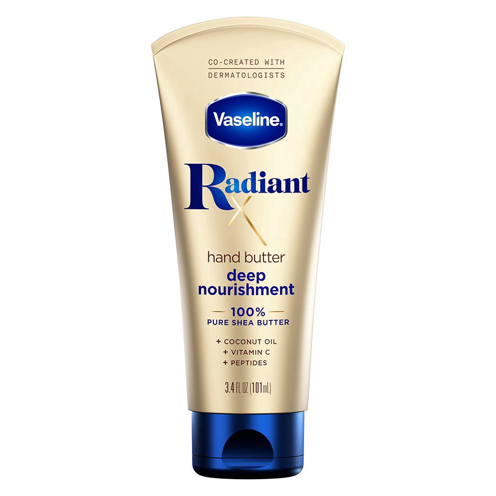 slide 1 of 1, Vaseline Radiant Deep Nourishment Hand Butter, 3.4 oz