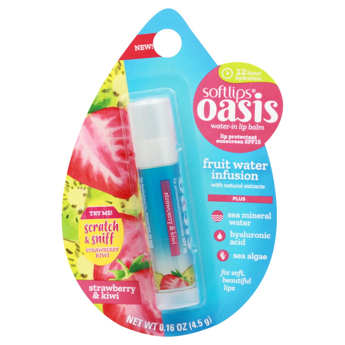 slide 6 of 7, Softlips Lip Balm, Strawberry & Kiwi, Plus, 0.1 oz