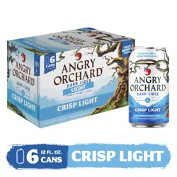 Angry Orchard Crisp Light Hard Cider, Spiked (12 fl. oz. Can, 6pk.)