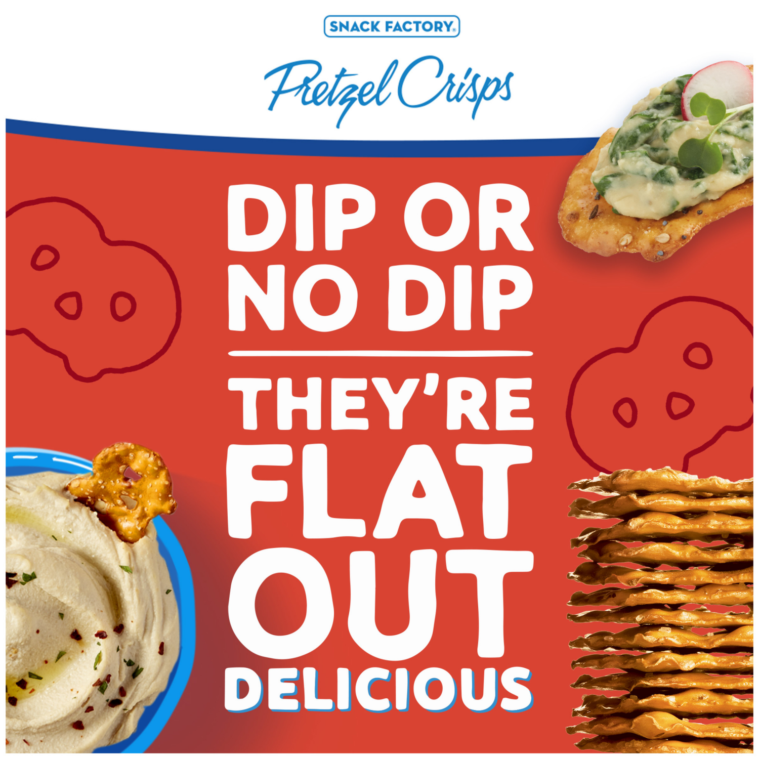 slide 3 of 7, Snack Factory Everything Pretzel Crisps, 14.000 oz