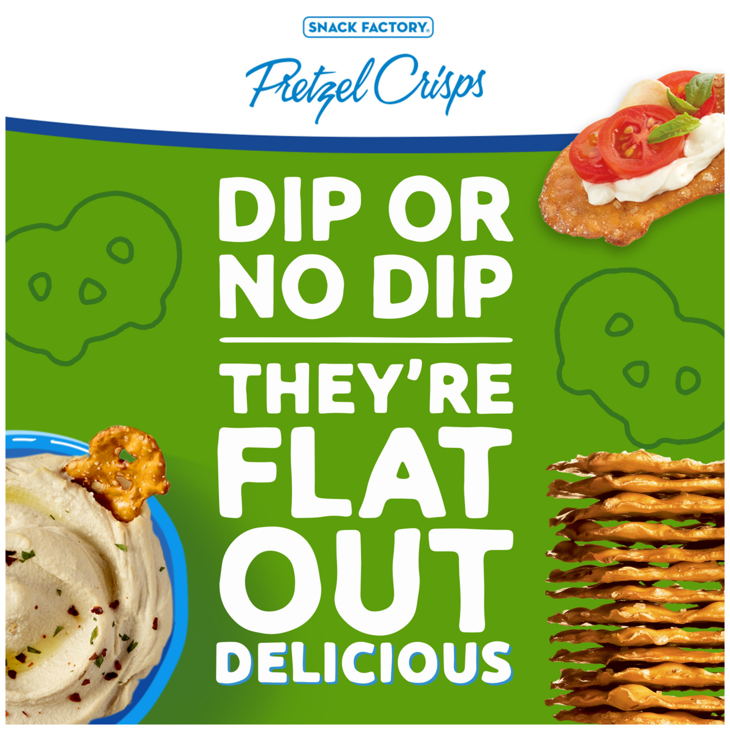 slide 3 of 7, Snack Factory Garlic Parmesan Pretzel Crisps, 14.000 oz