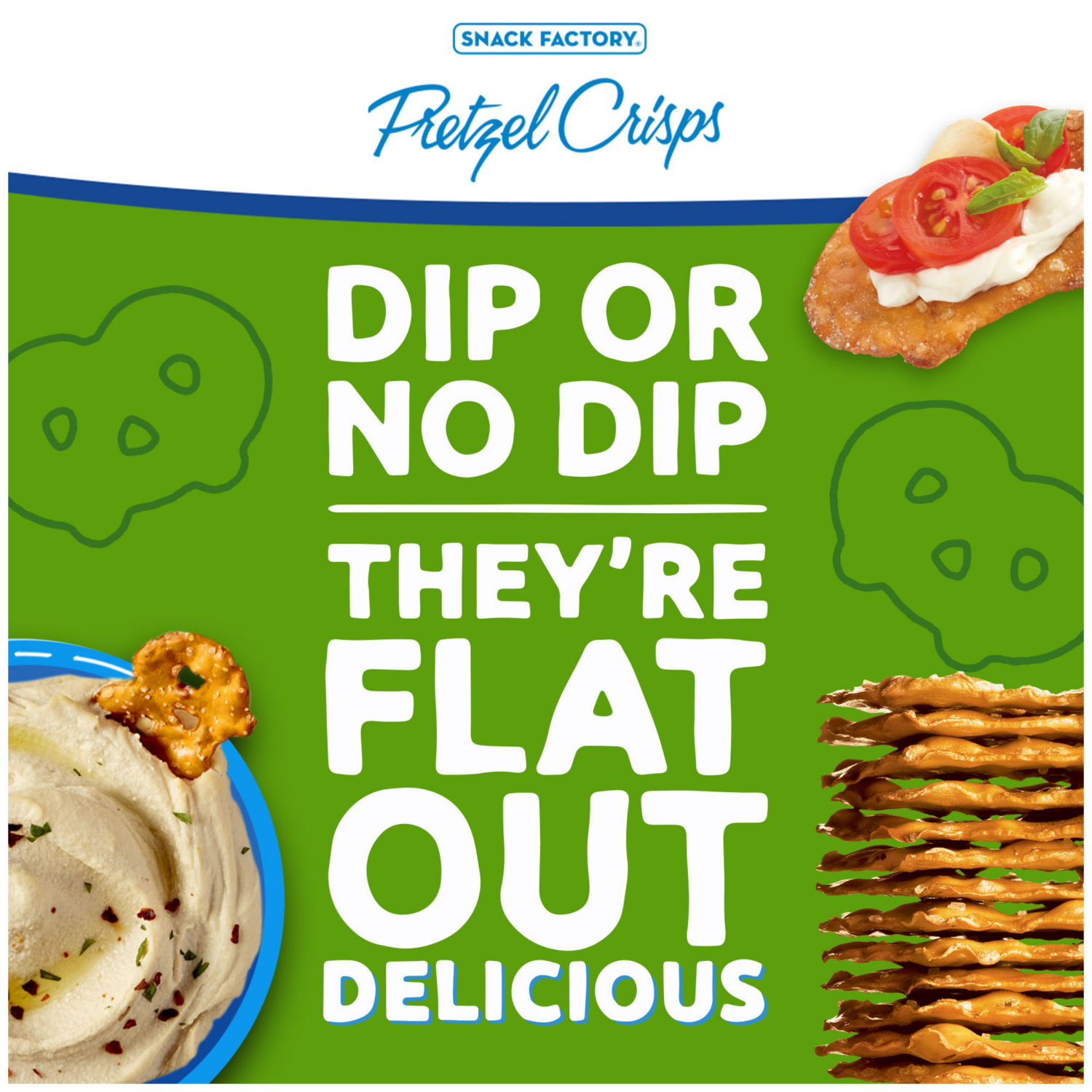 slide 6 of 7, Snack Factory Garlic Parmesan Pretzel Crisps, 7.2 OZ Resealable Bag, 7.200 oz