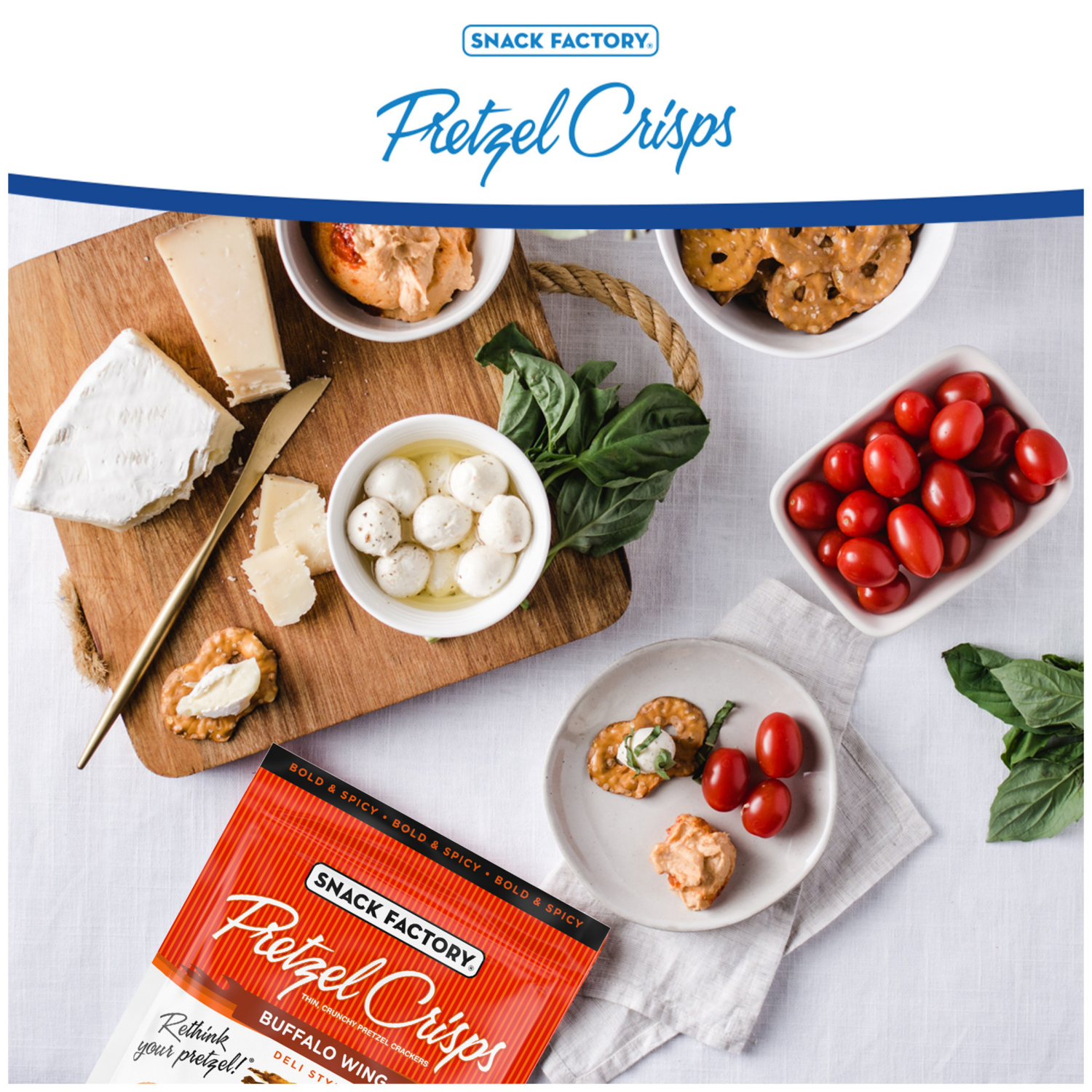 slide 5 of 7, Snack Factory Buffalo Wing Pretzel Crisps, 7.200 oz