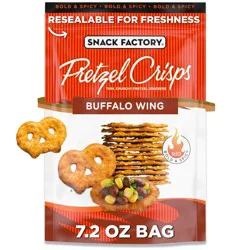 Pretzel Crisps Buffalo Wing, 7.2 Oz Bag